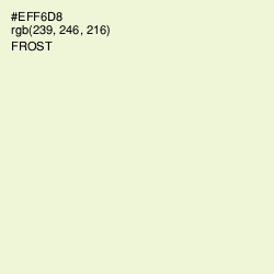 #EFF6D8 - Frost Color Image