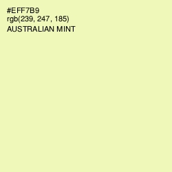 #EFF7B9 - Australian Mint Color Image