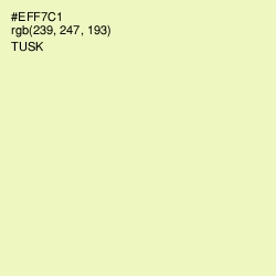 #EFF7C1 - Tusk Color Image