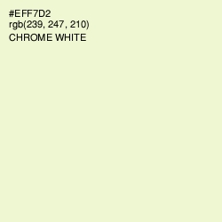 #EFF7D2 - Chrome White Color Image