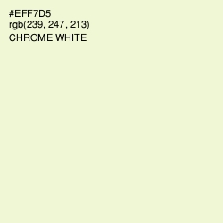 #EFF7D5 - Chrome White Color Image