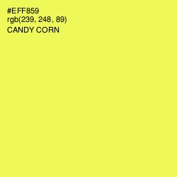 #EFF859 - Candy Corn Color Image