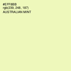 #EFF8BB - Australian Mint Color Image
