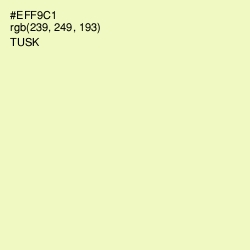 #EFF9C1 - Tusk Color Image