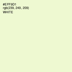 #EFF9D1 - Chrome White Color Image