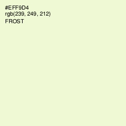 #EFF9D4 - Frost Color Image