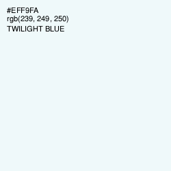 #EFF9FA - Twilight Blue Color Image