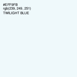 #EFF9FB - Twilight Blue Color Image