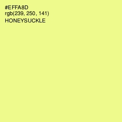 #EFFA8D - Honeysuckle Color Image