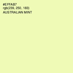 #EFFAB7 - Australian Mint Color Image