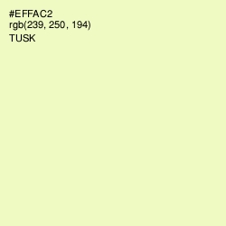 #EFFAC2 - Tusk Color Image