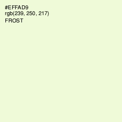 #EFFAD9 - Frost Color Image