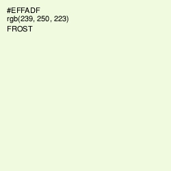 #EFFADF - Frost Color Image