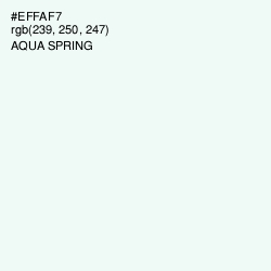 #EFFAF7 - Aqua Spring Color Image
