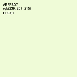 #EFFBD7 - Frost Color Image