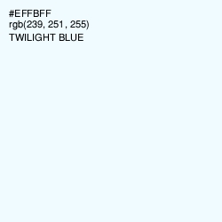 #EFFBFF - Twilight Blue Color Image