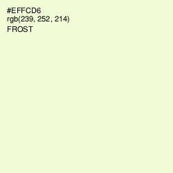 #EFFCD6 - Frost Color Image