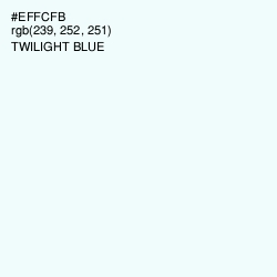 #EFFCFB - Twilight Blue Color Image