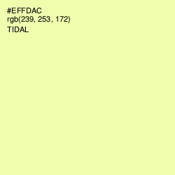 #EFFDAC - Tidal Color Image