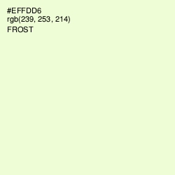 #EFFDD6 - Frost Color Image