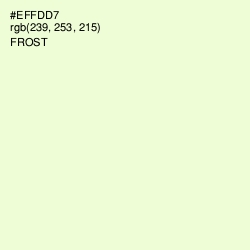 #EFFDD7 - Frost Color Image