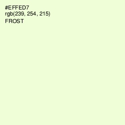 #EFFED7 - Frost Color Image