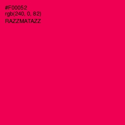 #F00052 - Razzmatazz Color Image