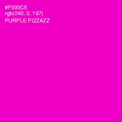 #F000C5 - Purple Pizzazz Color Image