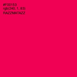 #F00153 - Razzmatazz Color Image