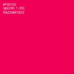 #F00155 - Razzmatazz Color Image