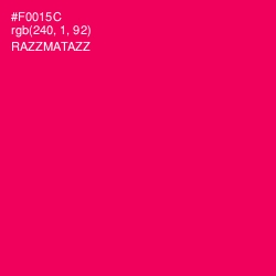 #F0015C - Razzmatazz Color Image