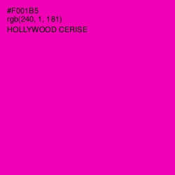 #F001B5 - Hollywood Cerise Color Image