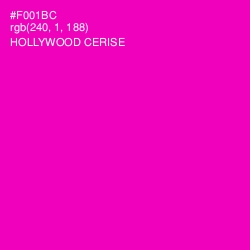 #F001BC - Hollywood Cerise Color Image