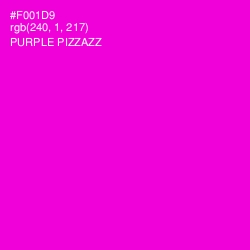 #F001D9 - Purple Pizzazz Color Image