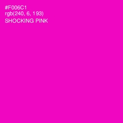 #F006C1 - Shocking Pink Color Image