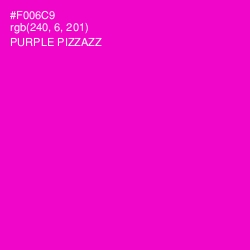 #F006C9 - Purple Pizzazz Color Image