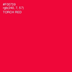 #F00739 - Torch Red Color Image