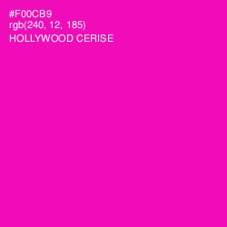 #F00CB9 - Hollywood Cerise Color Image