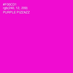 #F00CD1 - Purple Pizzazz Color Image