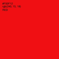 #F00F12 - Red Color Image