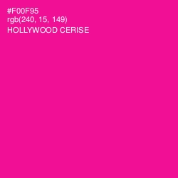 #F00F95 - Hollywood Cerise Color Image