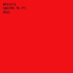 #F01015 - Red Color Image