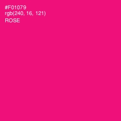 #F01079 - Rose Color Image