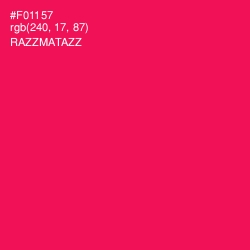 #F01157 - Razzmatazz Color Image