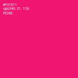 #F01571 - Rose Color Image