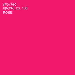 #F0176C - Rose Color Image