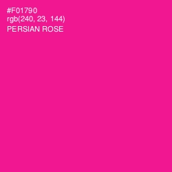 #F01790 - Persian Rose Color Image