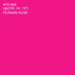 #F01889 - Persian Rose Color Image