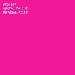 #F01897 - Persian Rose Color Image