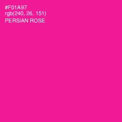 #F01A97 - Persian Rose Color Image